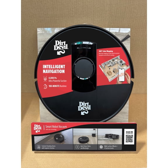 (Open Box) Dirt Devil Gyroscope Robot Vac In-Store Display