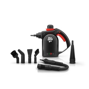 Dirt Devil Handheld Portable Steam Cleaner for Tile, Grout, Windows, Bathrooms, Kitchens, Fabric Steaming, 7-Piece Set, WD21010