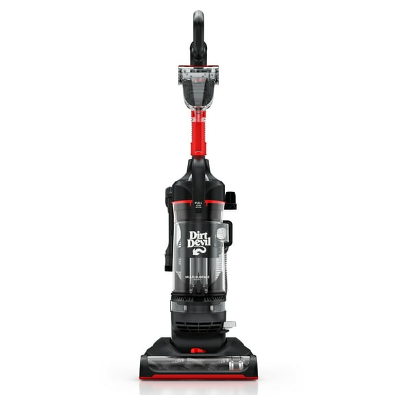 (Open Box) Dirt Devil Bagless Upright Vacuum Cleaner, Multi-Surface Rewind, Pet Friendly, with Powerful Suction, Dusting Brush, Turbo & Crevice Tool, UD76810V, Black