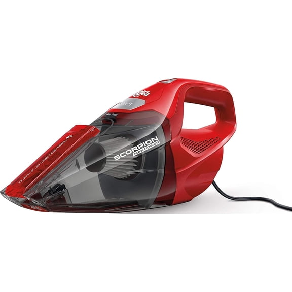 Dirt Devil Scorpion Plus QuickFlip Handheld Vacuum Cleaner, Corded, Red with Quick Flip Crevice Tool