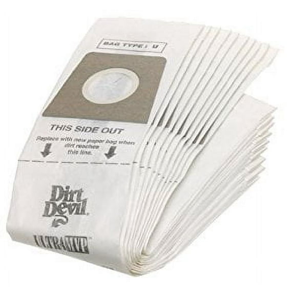 Dirt Devil Type U Vacuum Bags (10-Pack) - Part # 3920048001