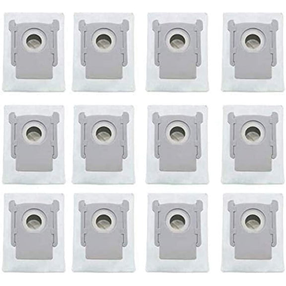 Dirt Disposal Replacement Bags Compatible with iRobot Roomba i7, i7 Plus, S9, S9 Plus Clean Base, 12 Pack