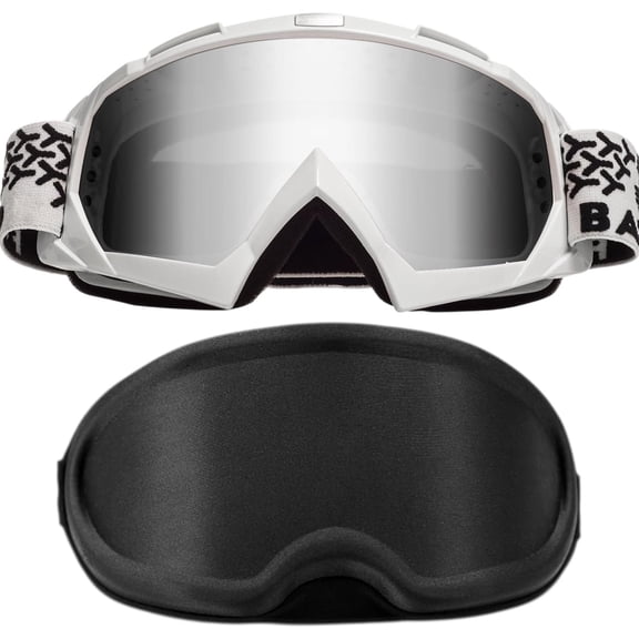 Dirt Goggles with Case - Motocross ATV Racing Safety Glasses, Christmas Gifts for Men Youth
