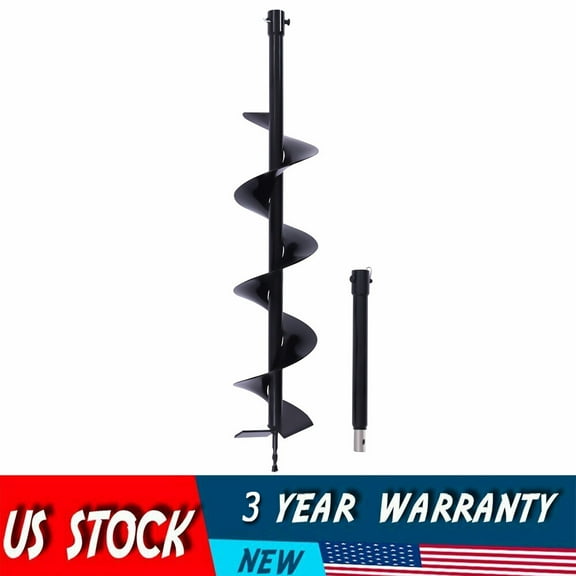 Dirt Hole Drill Auger Head Spiral Hole Drill Garden Yard Earth Planter Digger