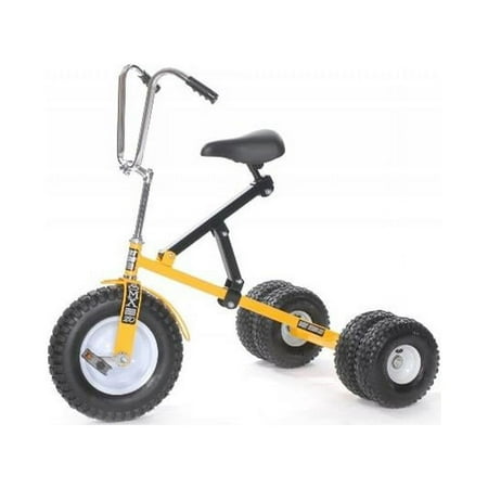 Dirt King DK-252B-Y Big Kid Dually Tricycle, Yellow