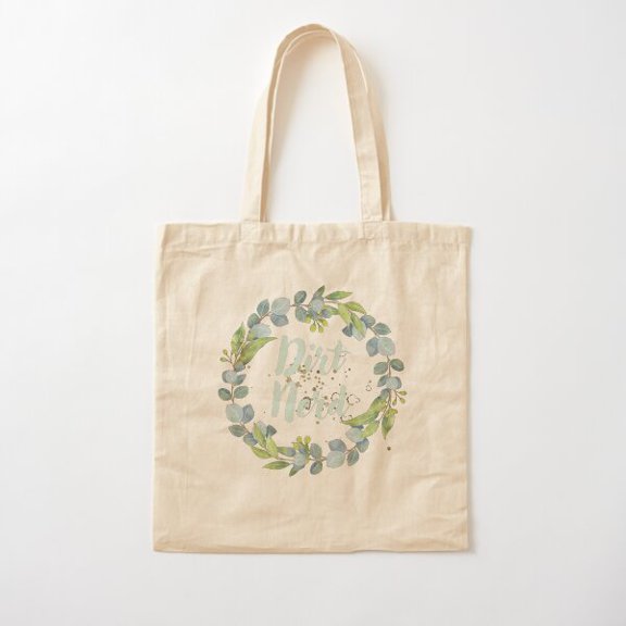 Dirt Nerd Canvas Tote Bags, Reusable Shopping Bag