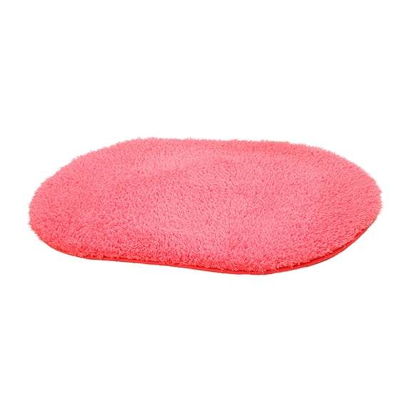 Dirt Resistant and Absorbent Mat, Qyaukm White Carpet, Soft White Oval Absorbent Carpet, Non-Slip Floor Mat for Bedroom, Living Room, Bathroom, and Entryway