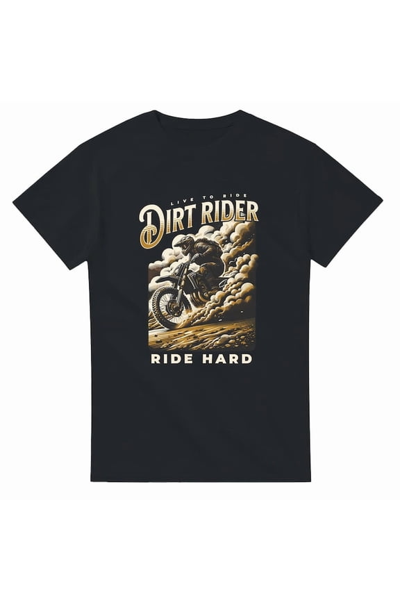Dirt Rider Ride Hard Motocross Enduro Off-Road Motorcycle Dirt Bike MX Racing Graphic Unisex Short-Sleeve T-Shirt Gift