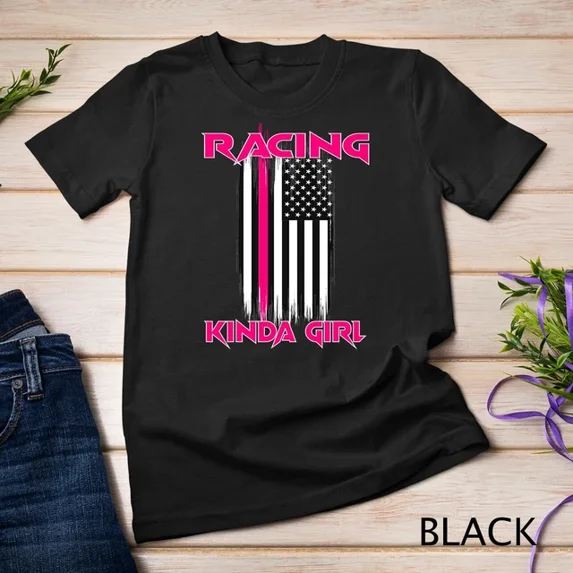 Dirt Track Racing Girl Apparel Stock Car Dirt Car Racing T-Shirt Unisex S-5XL Hot Trending Shirt, Vintage Birthday Gift