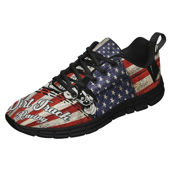 Dirt Track Racing Running Shoes Sneakers Mesh Black Size 11