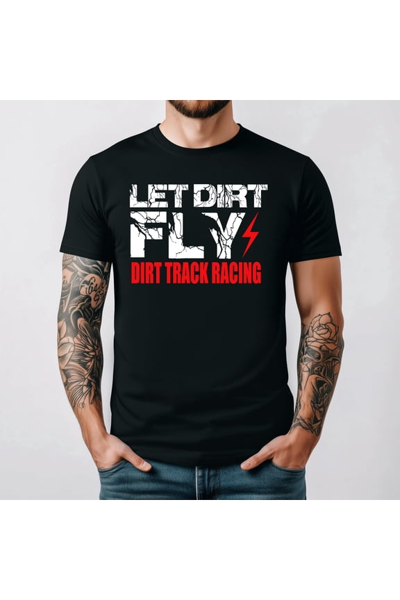Dirt Track Racing Sprint Car Rally Dirt Bike Racing Gear T Shirt Graphic,for men and women up to 5XL