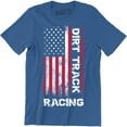 thumbnail image 1 of Dirt Track Racing Stand Up For American Flag Men's Gift T-Shirt, 1 of 4