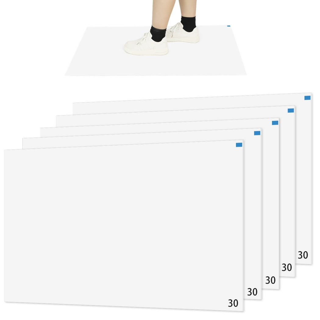 Dirt Trapper Sticky Mat, 150 Sheets Adhesive Tacky Mats for Cleanrooms