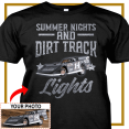 thumbnail image 1 of Dirt racing Personalized T-shirt, Dirt track racing custom photo t-shirt,father's day Xmas gift for Dirt track racers Print on the front (BK422), 1 of 3