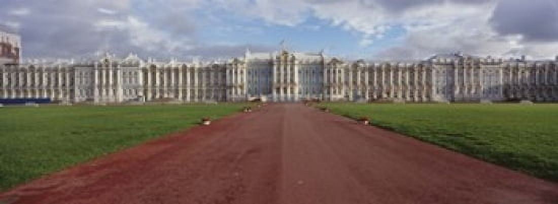 Dirt road leading to a palace Catherine Palace Pushkin St Petersburg Russia Canvas Art - Panoramic Images (18 x 7)