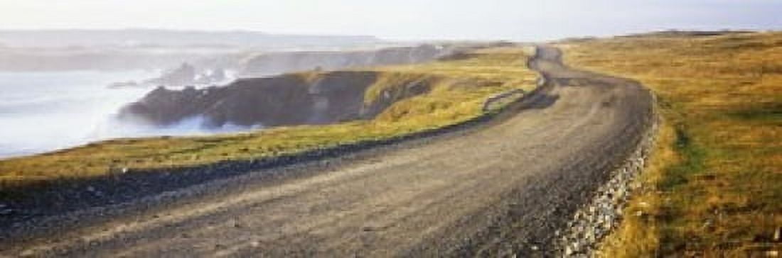 Dirt road passing through a landscape Cape Bonavista Newfoundland Newfoundland and Labrador Canada Canvas Art - Panoramic Images (18 x 6)