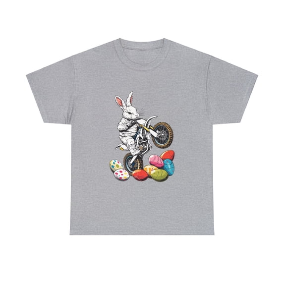 Dirtbike Bunny Shirt, Bunny Shirt, Cute Easter Bunny T-Shirt ID-0227-5BKG