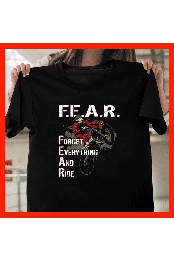 Dirtbike Motocross Forget Everything And Ride Mx H7528, Comfortable Unisex Graphic Shirt - Up to 5XL Available