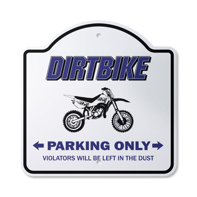 Dirtbike Parking 14" X 14" Sign | Indoor/Outdoor Plastic | SignMission ...