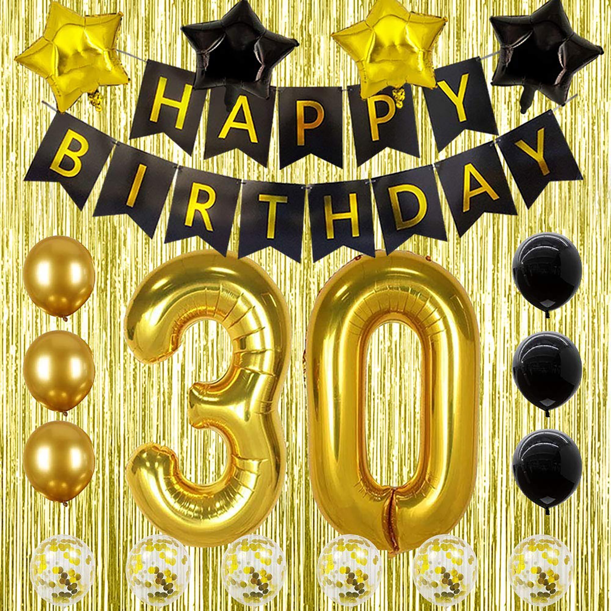 Dirty 30 Birthday Decorations For Her Him 30 Birthday Balloon Numbers