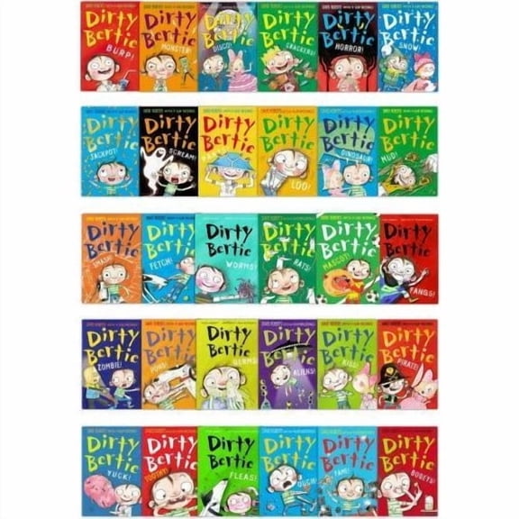 Dirty Bertie Series 1, 2 & 3 Collection 30 Books Set (Books 130) Worms!, Fleas!, Pants! & Funny Adventure Stories for Kids