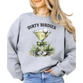 thumbnail image 1 of Dirty Birdies Sweatshirt for Women Funny Ladies Golf Pullover Gray Sweatshirt Adult X-Large, 1 of 4