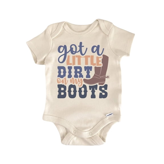 Dirty Boots Country Newborn Baby Bodysuit