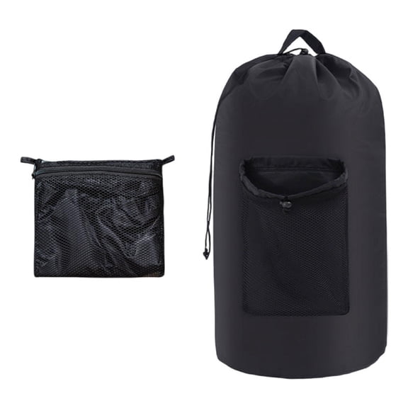 Dirty Clothes Bag Laundry Hamper Backpack Bag Spacious Interior and Foldable Design for Travel Laundromat