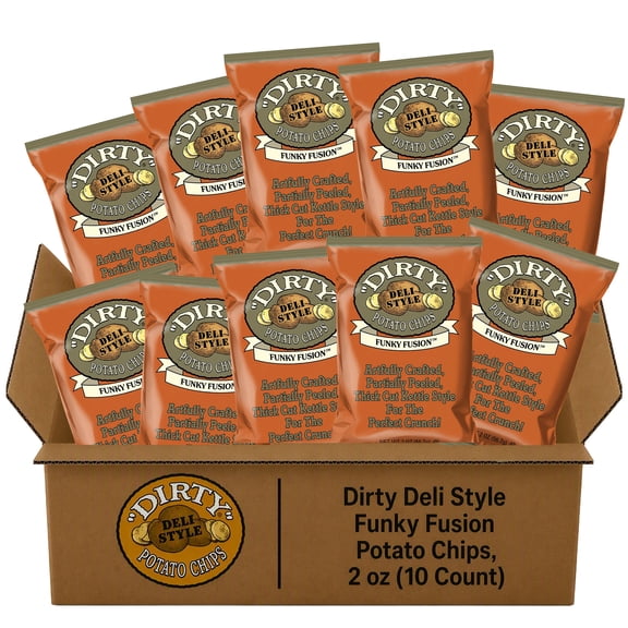 Dirty Deli Style Funky Fusion Potato Chips, 2 oz (10 Count)
