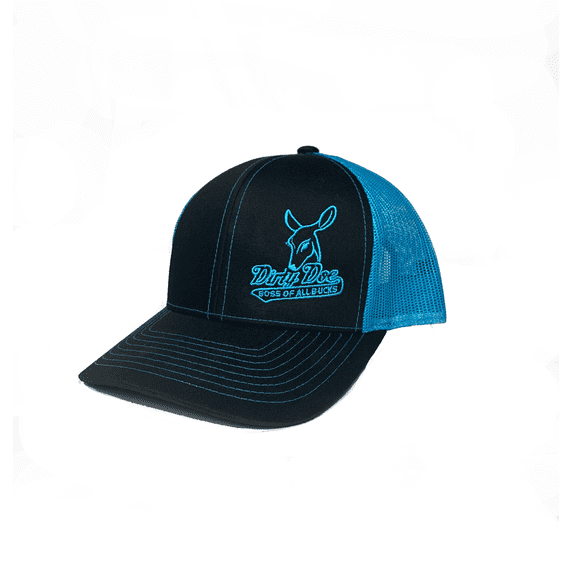 Dirty Doe Boss of All Bucks Neon Blue Snapback Adjustable Hat