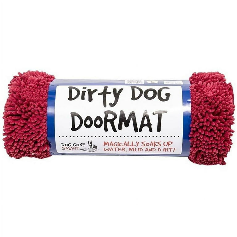  Dog Gone Smart Dirty Dog Microfiber Paw Doormat - Muddy Mats  For Dogs - Super Absorbent Dog Mat Keeps Paws & Floors Clean - Machine  Washable Pet Door Rugs with