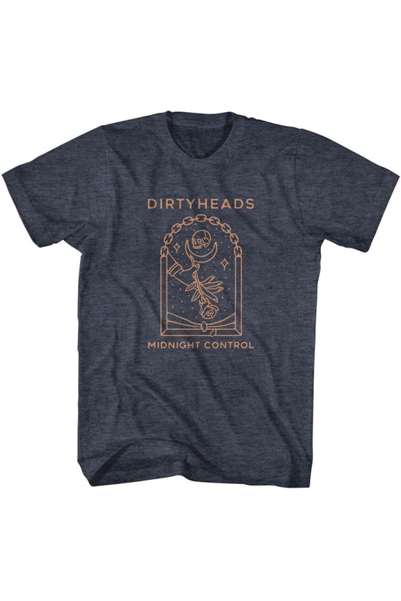 Dirty Heads Midnight Control Navy Heather Adult T-Shirt