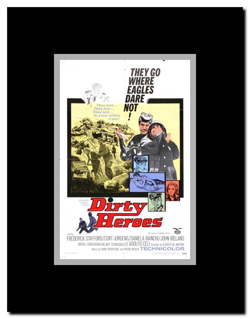 Dirty Heroes Framed Movie Poster