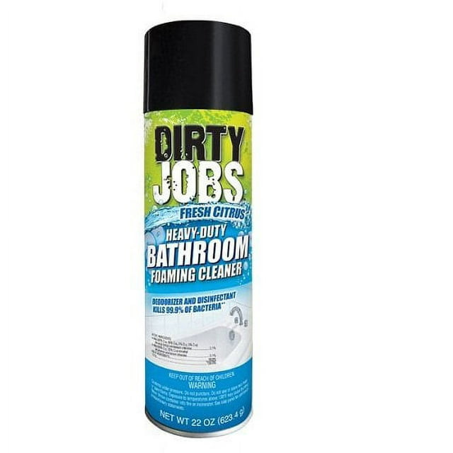Dirty Jobs Heavy-Duty Fresh Citrus Bathroom Foaming Cleaner, 22 oz
