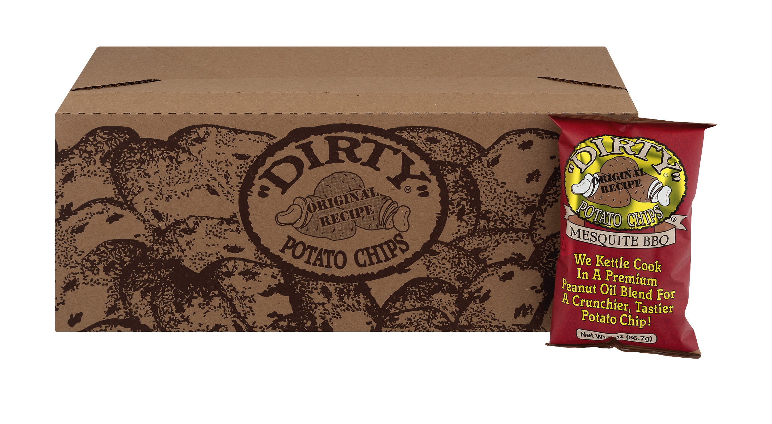 Dirty Kettle Chips, Mesquite BBQ, 2 oz, 25 Count