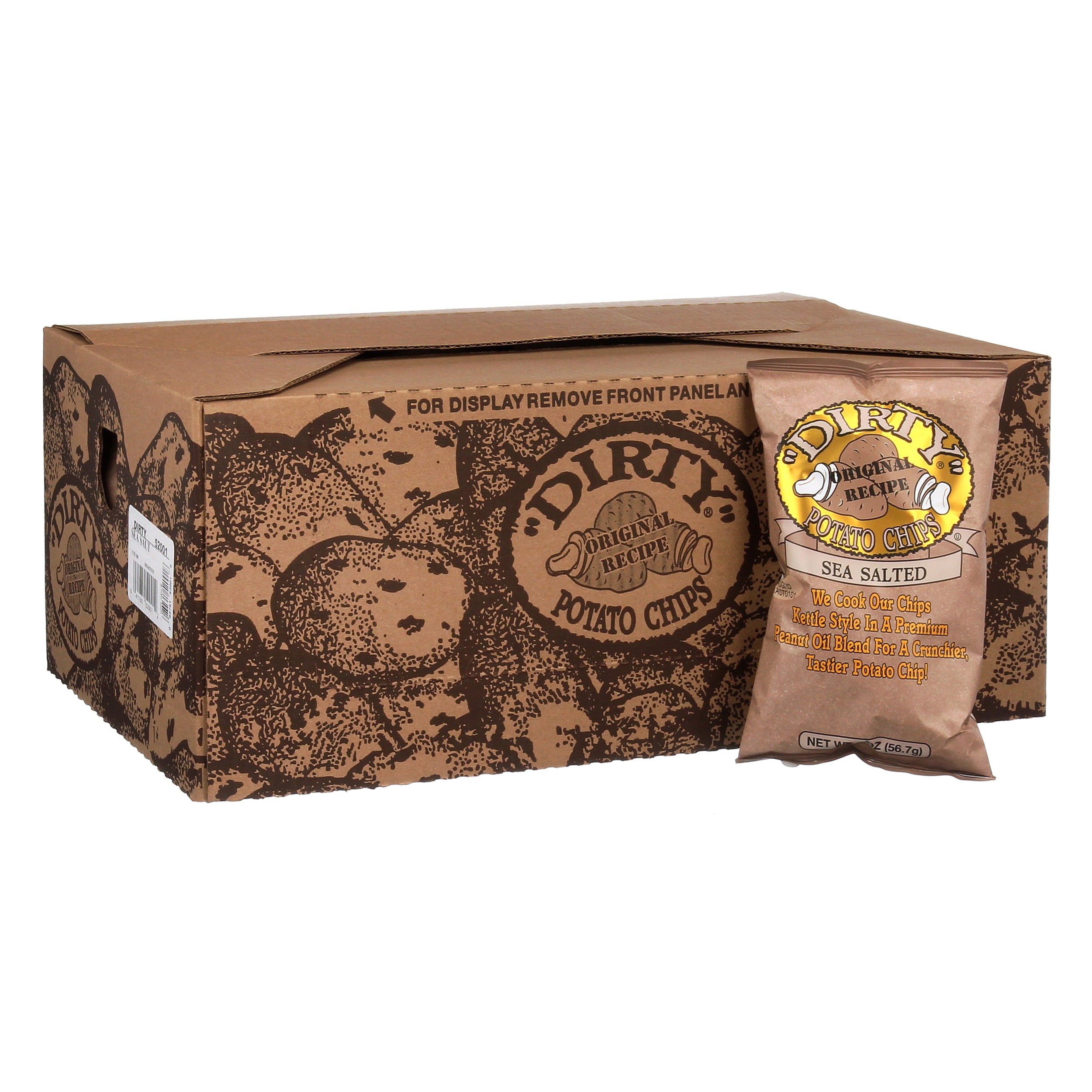 Dirty Kettle Chips, Sea Salted, 2 oz, 25 Count