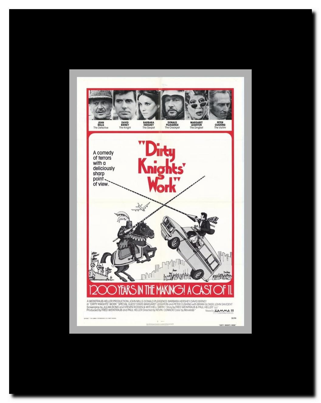 Dirty Knights Work Framed Movie Poster