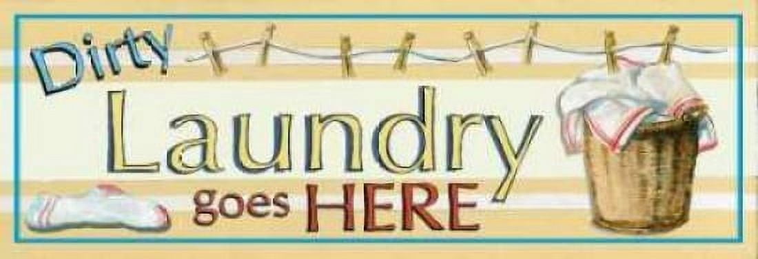 Dirty Laundry Canvas Art - Gregory Gorham (8 x 24)