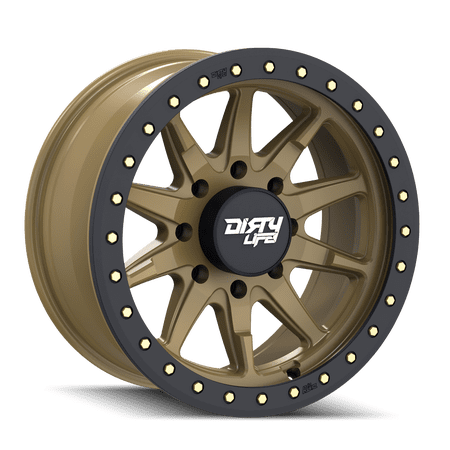Dirty Life Dt-2-9304 20X9 8X170 0Et 130.8Cb Satin Gold W/Simulated Ring