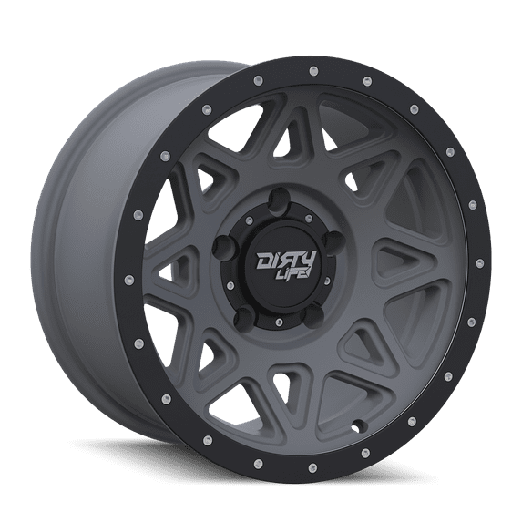 Dirty Life Theory-9305 20X9 8X170 0Et 130.8Cb Matte Gunmetal W/Simulated Ring