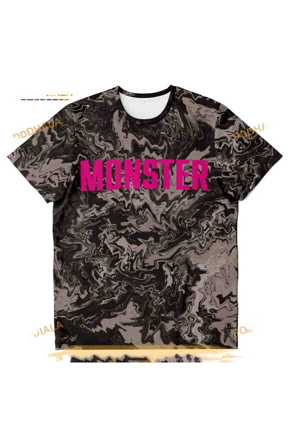 Dirty Mud Liquid Monster Print Unisex 3D Shirt