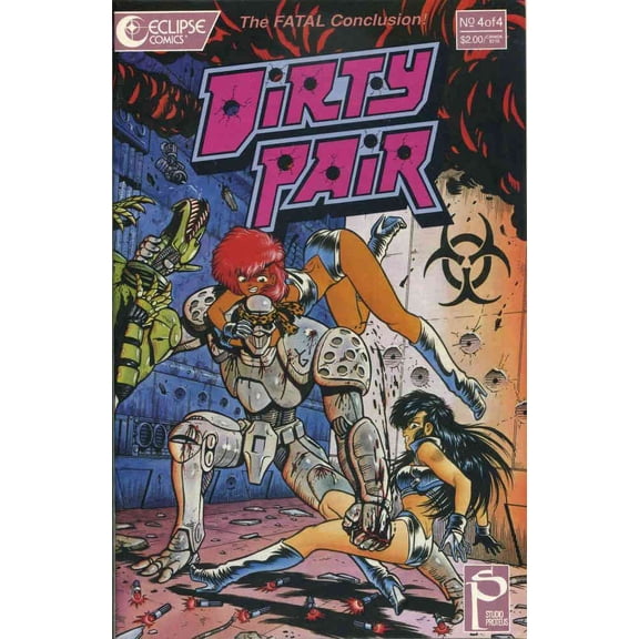 Dirty Pair #4 VF ; Eclipse Comic Book