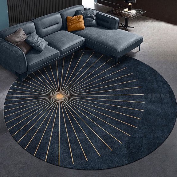 Dirty-Resistant Round Carpet Office Computer E-Sports Swivel Chair Table Study Stool Under The Bedroom Circular Floor Mat