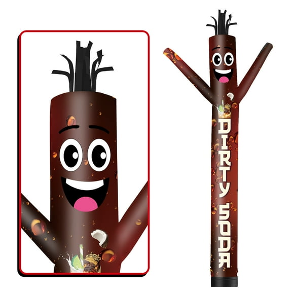 Dirty Soda Inflatable Tube Man Wacky Wavy Dancing Guy for Outdoor Decoration Advertising Business Promotion (Blower Not Included)