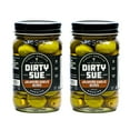 thumbnail image 1 of Dirty Sue Double Stuffed Olives - 16oz Mason Jar | Perfectly Stuffed with Garlic and Jalapeno | Imported From The Finest Olive Regions | Perfect For Any Party or Charcutier Board (2 Pack), 1 of 5