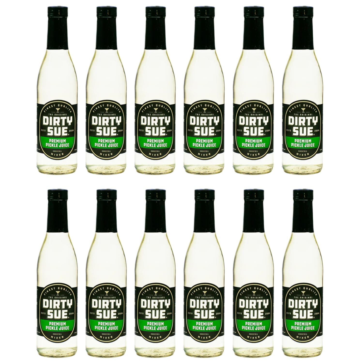 Dirty Sue Pickle Juice Cocktail Mixer 375 Ml Glass Bottle (12 Pack)