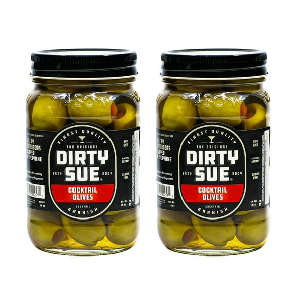 Dirty Sue Stuffed Olives - Set of 2 - 16 oz Jars (Pimento)