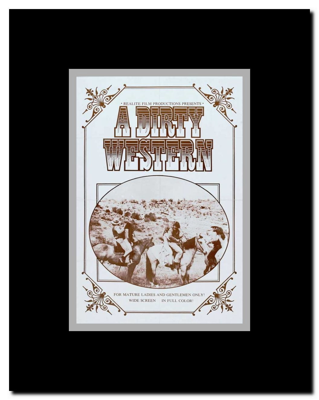 Dirty Western Framed Movie Poster