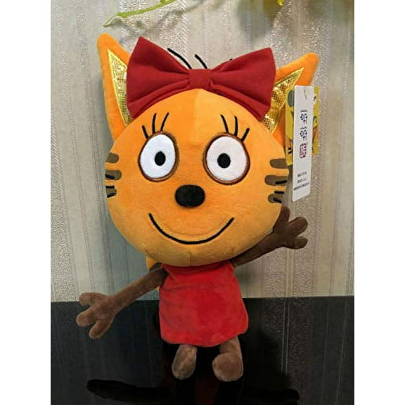 Dis Russian Cartoon Kid-e-Cats Kidecats Tri Kota Karamelka 15" Plush Soft Stuffed Animal