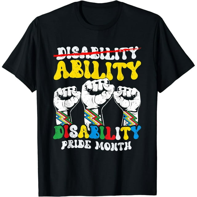 Disability Pride Awareness Handicap Disability Is An Ability T-Shirt ...